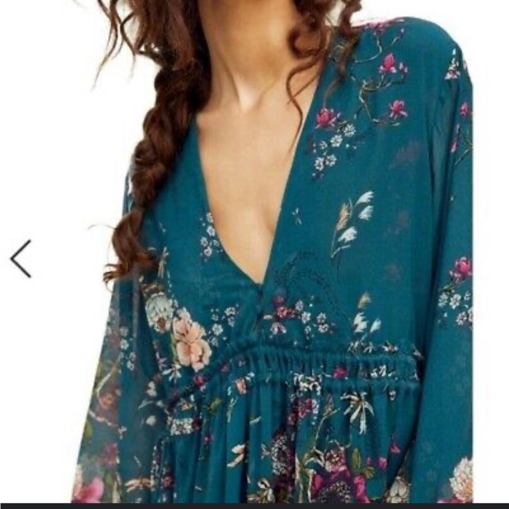 Free people NWT cherry blossom mini dress Large - Picture 4 of 10
